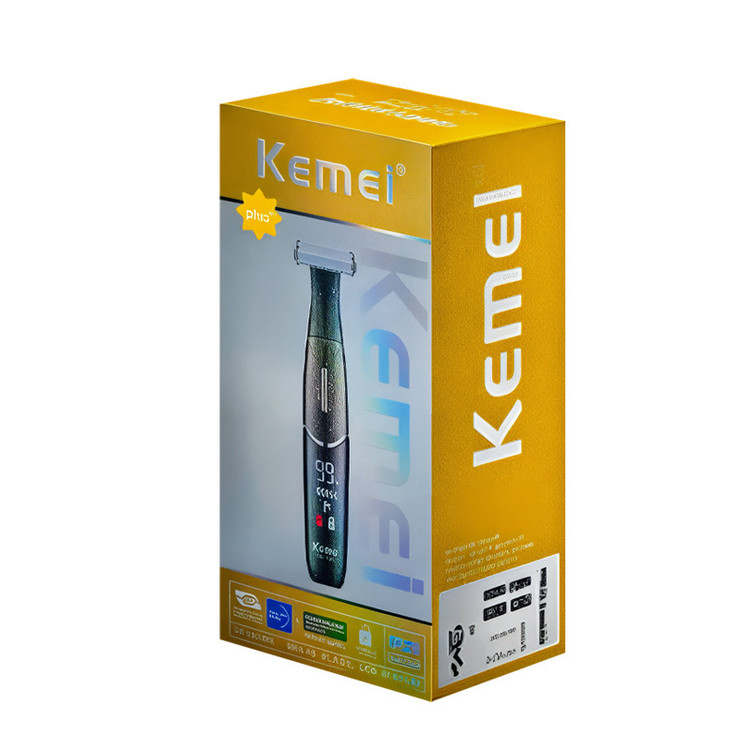 بادی گروم | ژلت شارژی | ماشین اصلاح صورت و بدن کیمی (اصل) KEMEI مدل KM-1903 با تیغه استیل ضد زنگ، طراحی ارگونومیک، قابلیت استفاده بیسیم با باتری قابل شارژ، ضد آب و زمان استفاده 60 دقیقه پس از شارژ کامل
