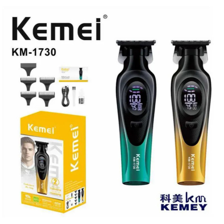 ماشین اصلاح موی سر و صورت و گردن شارژی کیمی (اصل) KEMEI مدل km-1730
