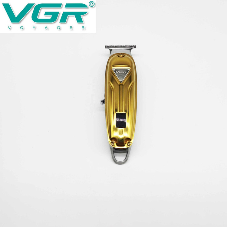 ماشین اصلاح مو صورت و سر وی جی آر مدل V-062 با باتری 1400mAh، شارژ سریع، 2 ساعت استفاده بیسیم، شانه متحرک در 4 اندازه، نمایشگر دیجیتال و قابلیت استفاده خشک و مرطوب