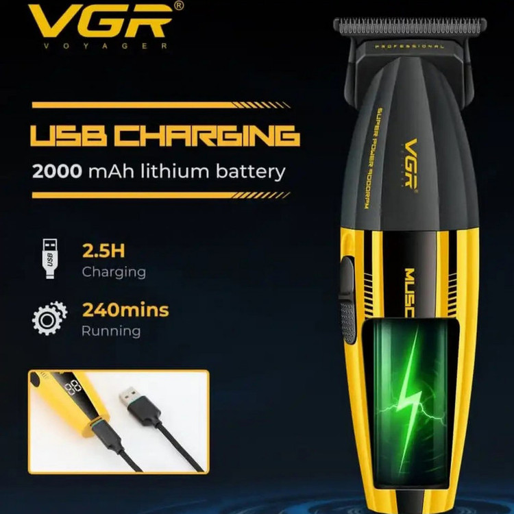ماشین اصلاح موی سر و صورت شارژی وی جی ار مدل V-285t