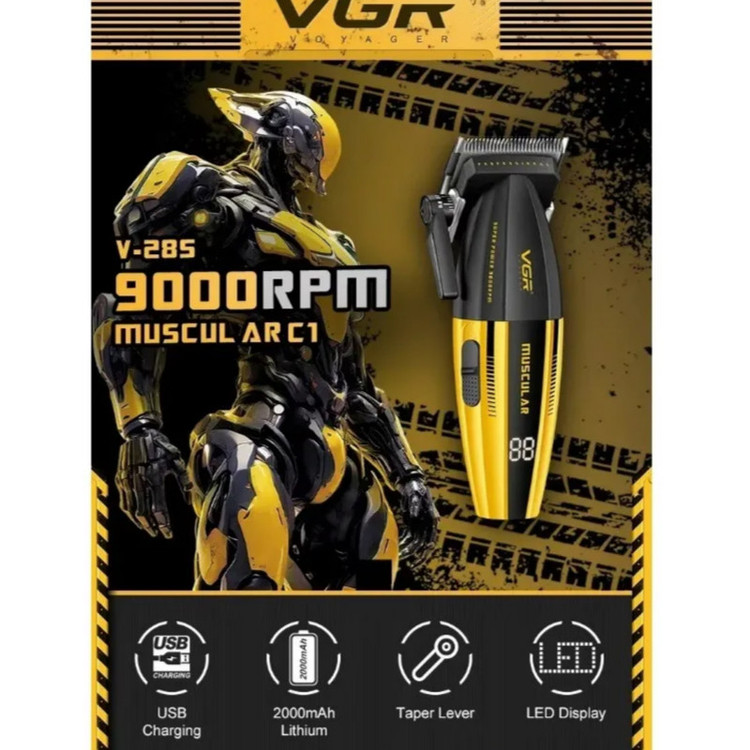 ماشین اصلاح موی سر و صورت شارژی وی جی ار (اصل) مدل V-285