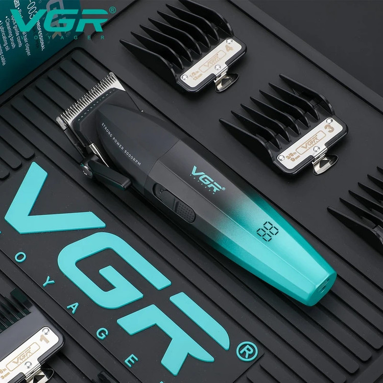ماشین اصلاح موی سر و صورت شارژی وی جی ار (اصل) مدل V-003(Stars)