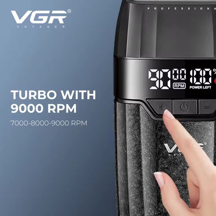 ست کامل ماشین اصلاح موی سر و صورت شارژی پک کامل وی جی ار مدل V-640 s3 مجموعه 3 عددی