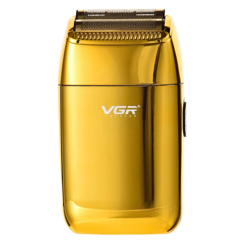 ماشین اصلاح موی صورت وی جی آر (اصل) VGR مدل V-399 با تیغه استیل پیشرفته، تکنولوژی شیو فویلی، باتری لیتیوم یونی 700mAh، استفاده خشک و مرطوب، شارژ سریع 180 دقیقه، عمر باتری 200 دقیقه، مقاوم در برابر آب و سبک