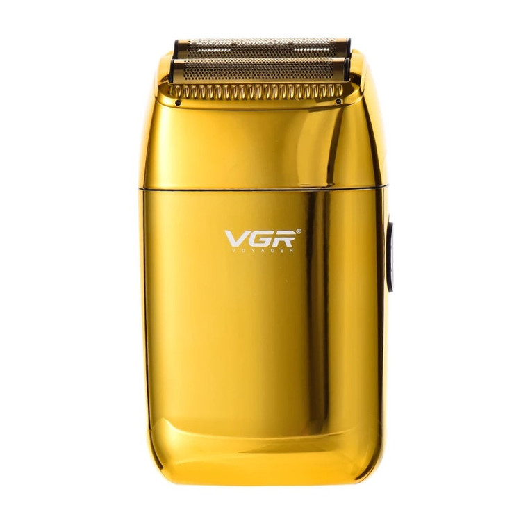 ماشین اصلاح موی صورت وی جی آر (اصل) VGR مدل V-399 با تیغه استیل پیشرفته، تکنولوژی شیو فویلی، باتری لیتیوم یونی 700mAh، استفاده خشک و مرطوب، شارژ سریع 180 دقیقه، عمر باتری 200 دقیقه، مقاوم در برابر آب و سبک