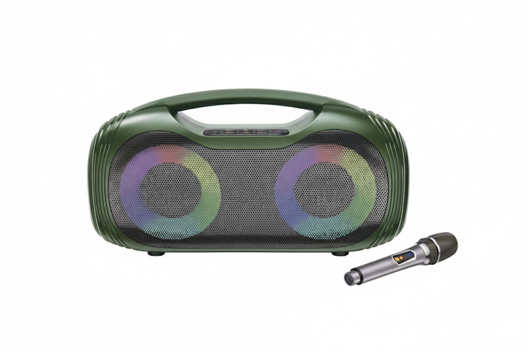 اسپیکر BTS2313 میکروفون بیسیم RGB ظرفیت باتری 3600mAh سایزبلندگو 24