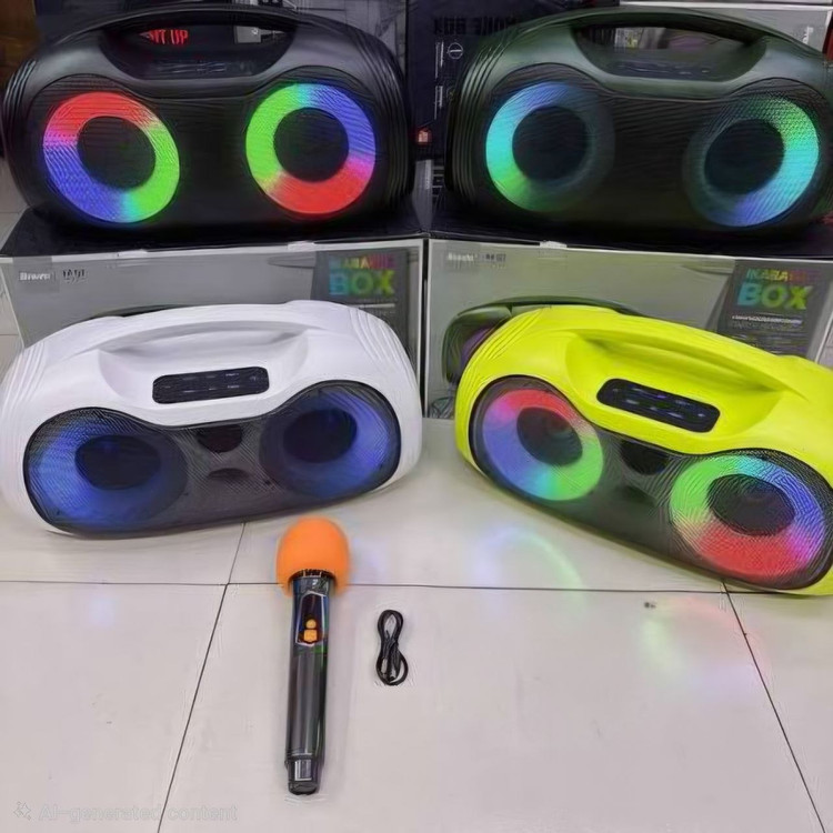 اسپیکر BTS2313 میکروفون بیسیم RGB ظرفیت باتری 3600mAh سایزبلندگو 24