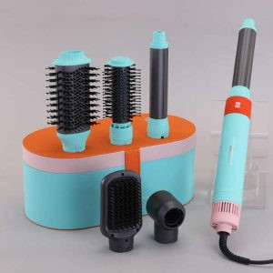سشوار برسدار حالتدهنده انزو پروفیشینال (اصل) مدل EN-4133 با توان 1500 وات، تنظیمات دما و سرعت سه حالته، دارای 6 سری برای صافکنندگی، حجمدهندگی و فرکنندگی، وزن 1200 گرم، همراه با کیف نگهدارنده