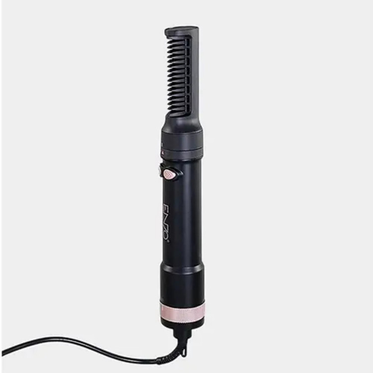 سشوار برسدار چرخشی انزو پروفیشینال مدل EN-760 7in1 با توان 1500 وات، موتور DC براشلس، تنظیمات دما و سرعت دو حالته، تکنولوژی آیونیک، سریهای متنوع و کیف نگهدارنده، مناسب استفاده خانگی و حرفهای