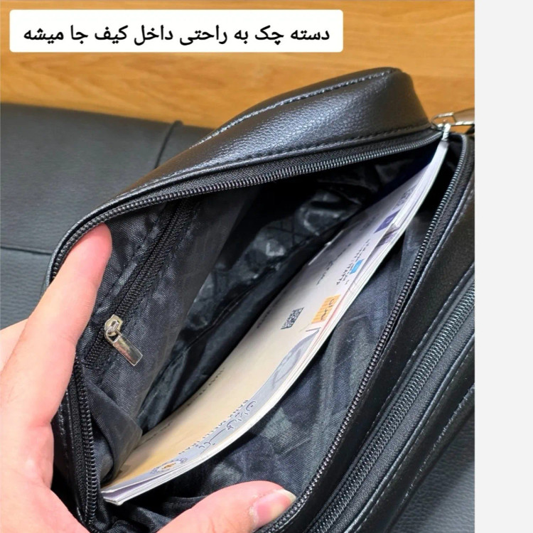 کیف دستی و دوشی مردانه شوزبگ چرم وارداتی درجه یک