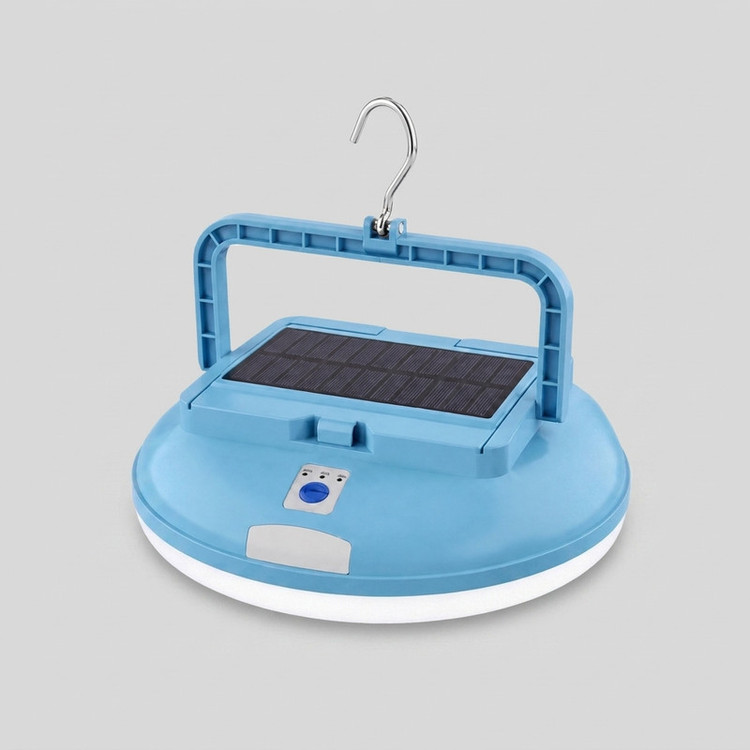چراغ روشنایی مدل کمپینگ LED خورشیدی شارژی 50 وات UFO LHFD-185