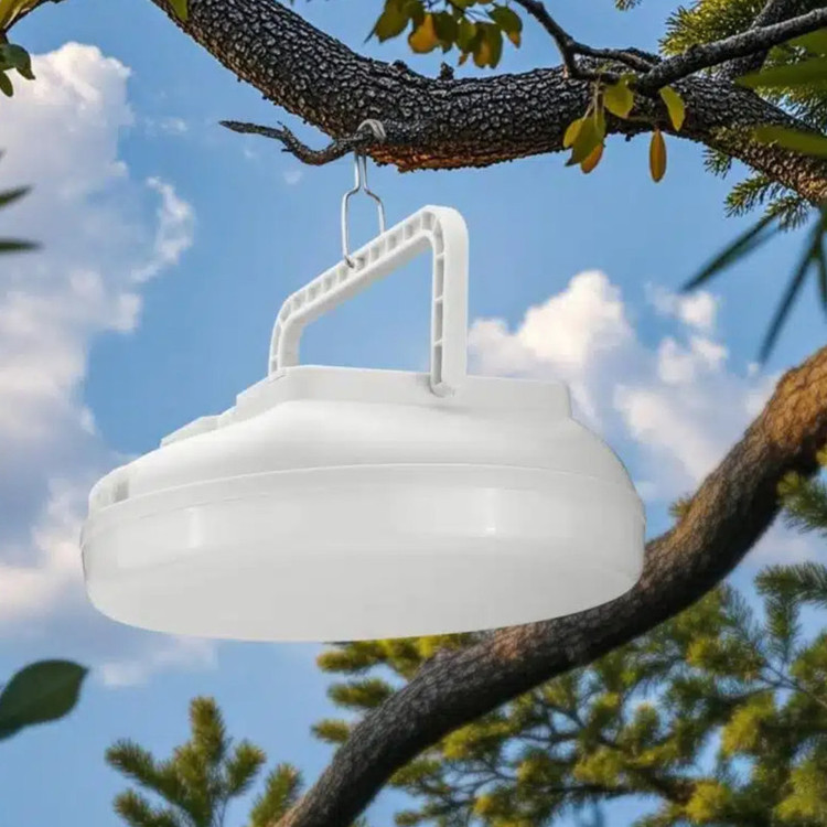 چراغ روشنایی مدل کمپینگ LED خورشیدی شارژی 50 وات UFO LHFD-185