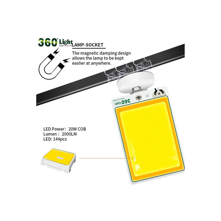 چراغ کمپینگ 360 لایت مدل TM-09 COB
