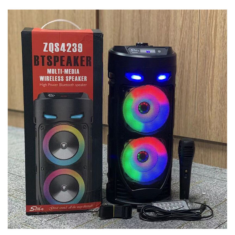 اسپیکر بلوتوثی سینگ ای قابل حمل مدل ZQS4239 ( با پک کامل )