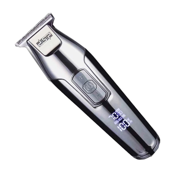 ماشین اصلاح خط زن موی سر و صورت دی اس پی مدل 90286 +A با تیغه تیتانیوم پیشرفته، قابلیت تنظیم سرعت، سه شانه 1 تا 3 میلیمتری، منبع انرژی برق و باتری، وزن 200 گرم، شارژ 180 دقیقه و استفاده 240 دقیقه