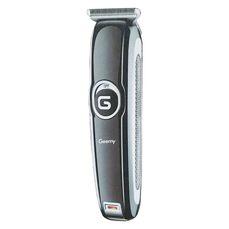 ماشین اصلاح خط زن موی سر و صورت جیمی مدل GM-6050 با تیغه استیل ضد زنگ، اصلاح برش مستقیم با دقت 0.1 میلی‌متر، قابلیت صفرزن، خط زن و حجم زن، باتری با 70 دقیقه زمان استفاده و نمایشگر وضعیت شارژ و سه شانه اصلاح 1، 2 و 3 میلی‌متری