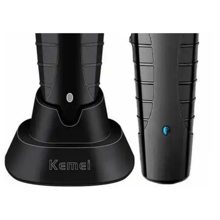ماشین اصلاح خط زن موی سر و صورت شارژی کیمی مدل km-2299 استند دار و پک کامل و اصلی