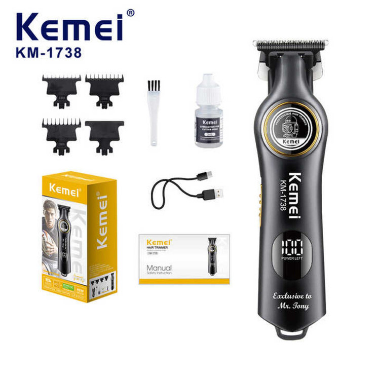 ماشین اصلاح موی سر و صورت شارژی پک کامل و اصلی کیمی مدل km-1738