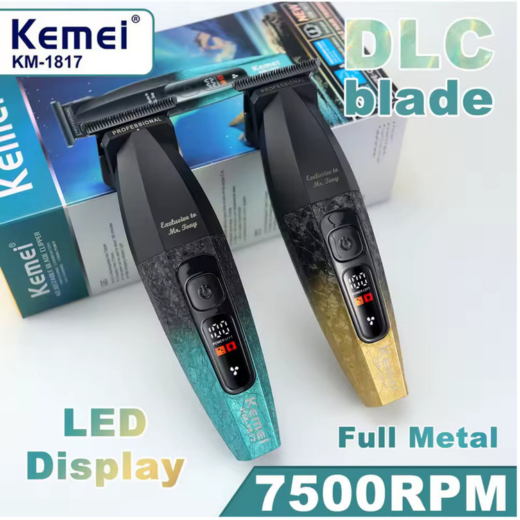 ماشین اصلاح موی سر و صورت شارژی پک کامل و اصلی کیمی مدل km-1817