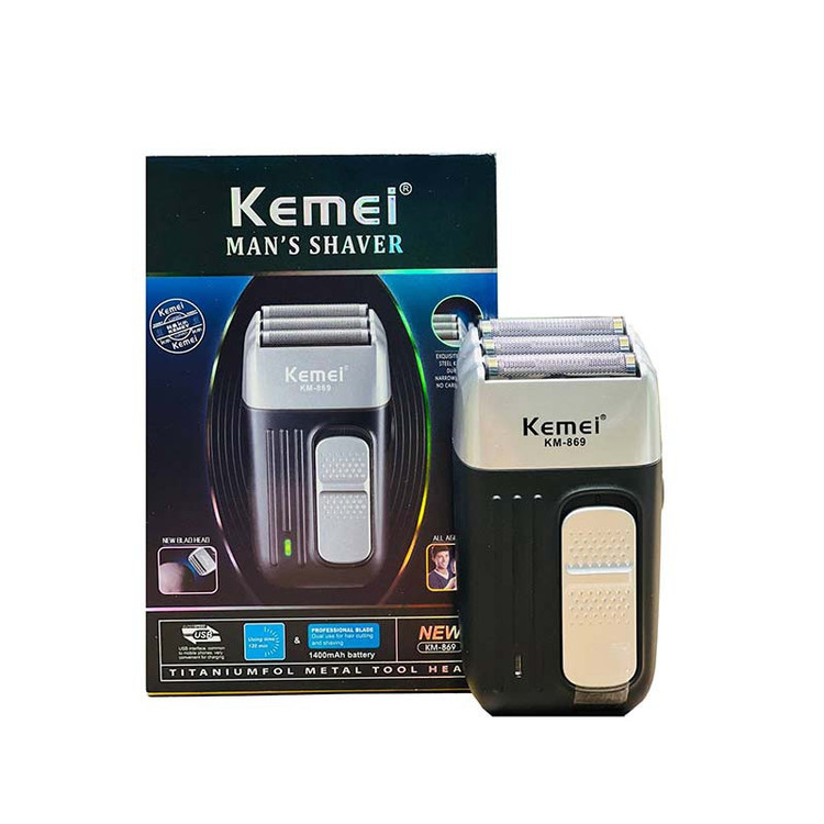 شیور صفرزن سه تیغ حرفه ای برند کیمیKEMEI مدل KM-869